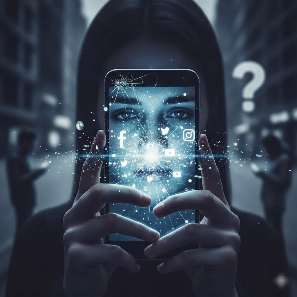 image about الآثار السلبية لمواقع التواصل الاجتماعي : كيف تؤثر الشاشات على صحتنا النفسية والمجتمع ؟