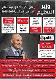 image about موعد امتحانات الترم الأول 2025/2026 لجميع المراحل.  . الخريطة الكاملة وإجازة نصف العام بالتفصيل