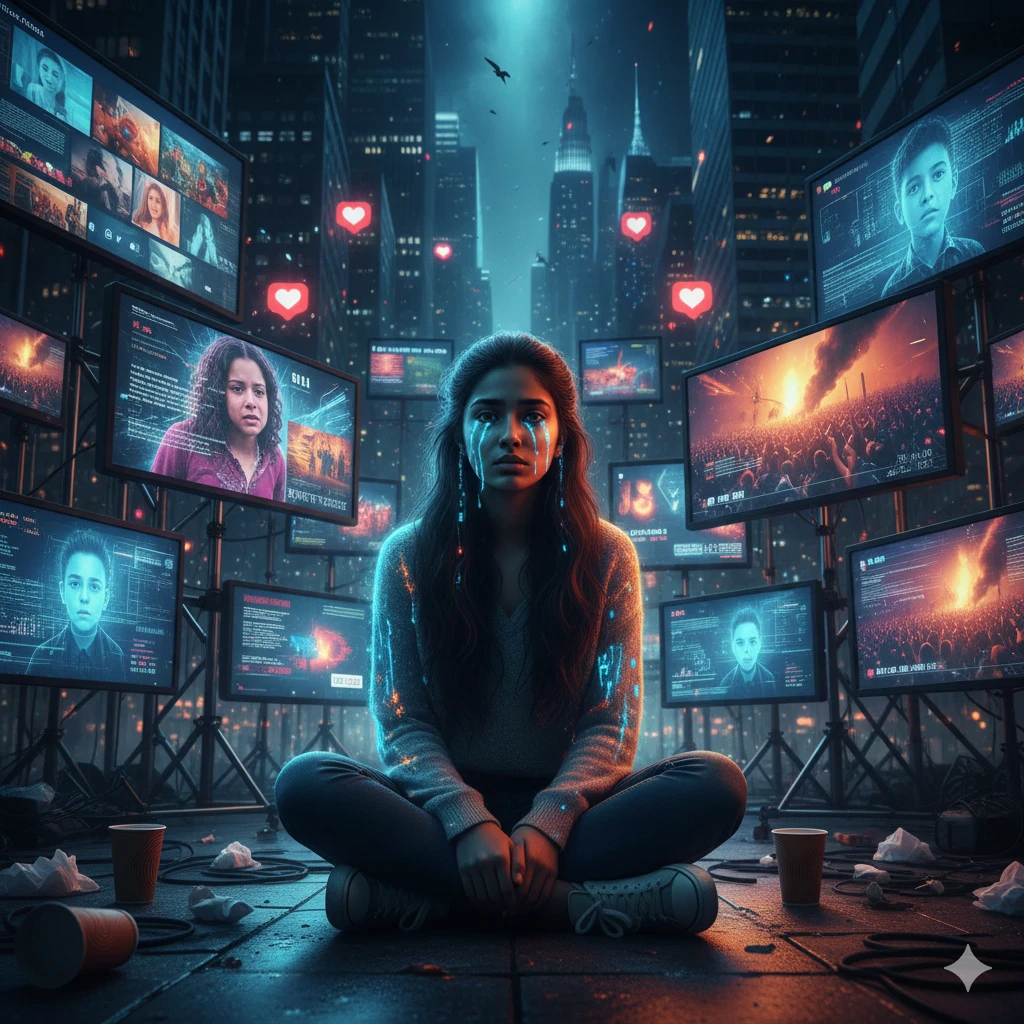 image about  التعب الوجداني الرقمي: كيف تسرق الشاشات قدرتنا على الشعور الحقيقي؟