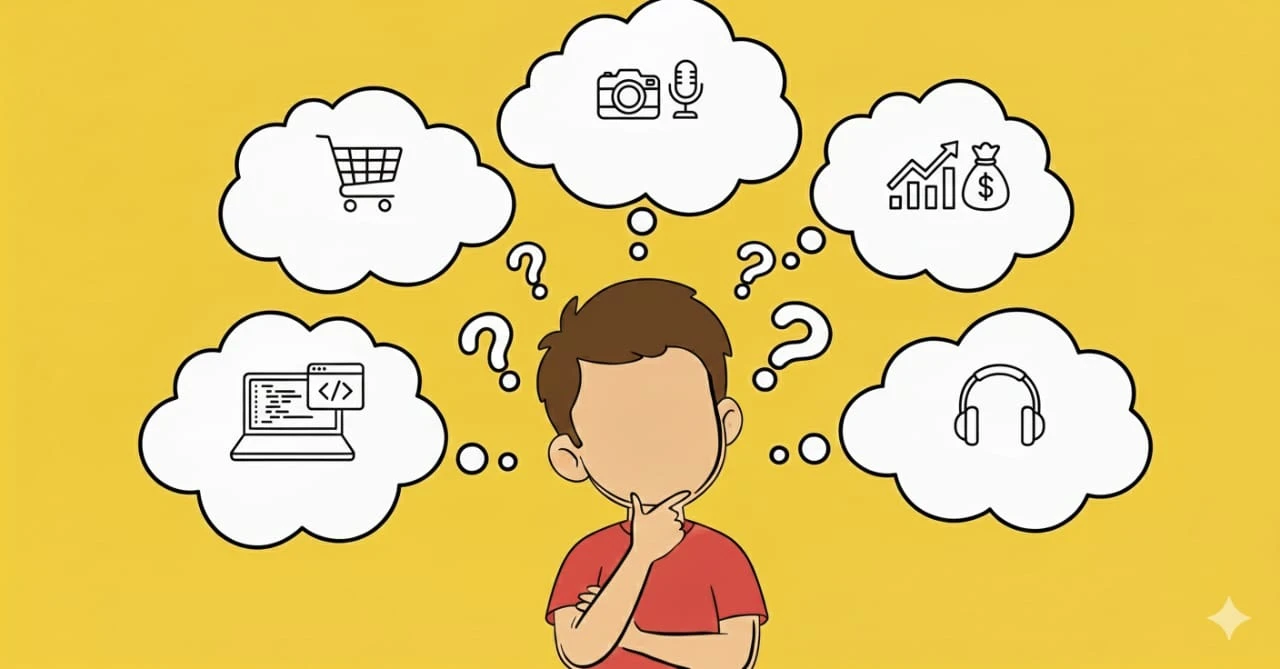 image about كيف تحدّد المجال المناسب للربح من الإنترنت؟ (خطوات عملية للمبتدئين)