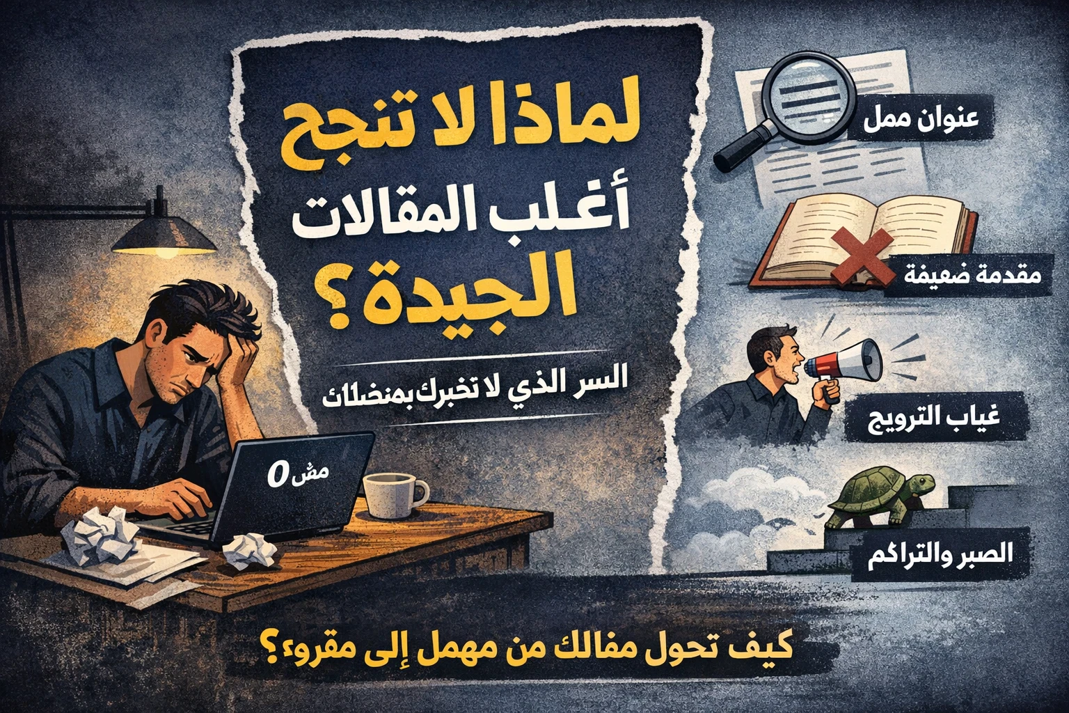 image about فن الوصول.. لماذا تموت المقالات العظيمة في صمت وكيف تنقذ