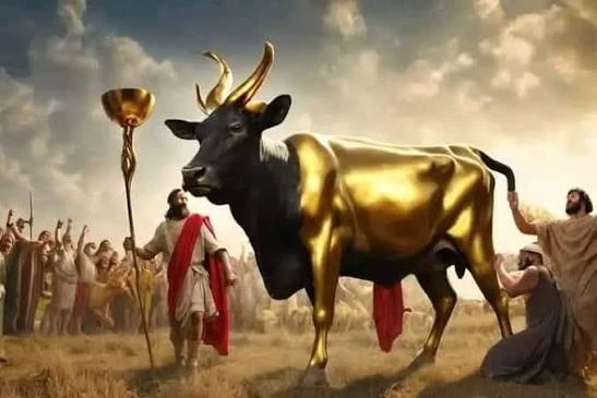 image about السامري والعجل الذهبي .