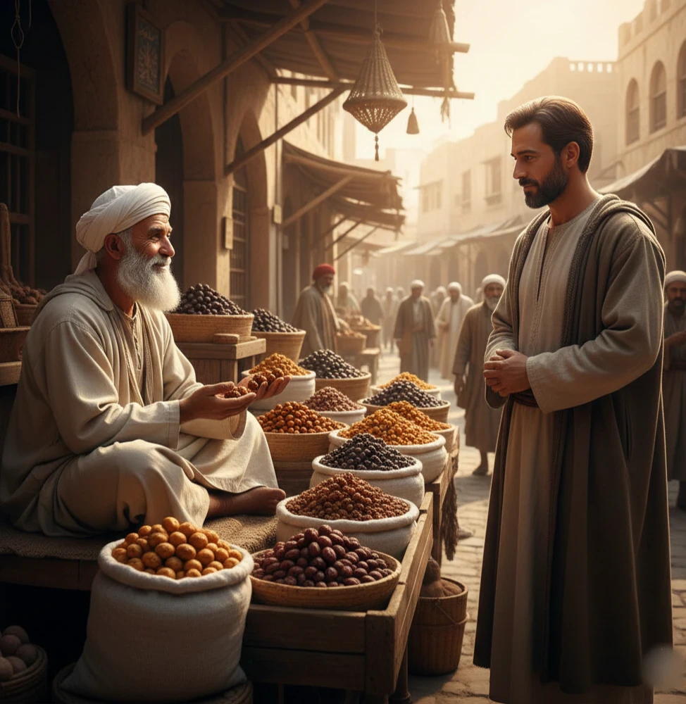 image about بائع التمر الذي زاره عمر