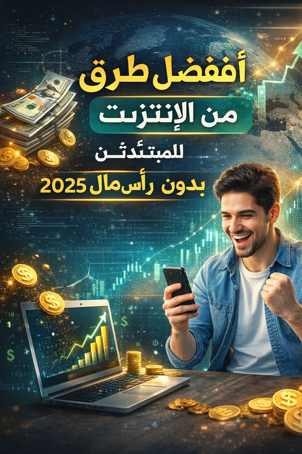 image about أفضل طرق الربح من الإنترنت للمبتدئين بدون رأس مال 2025