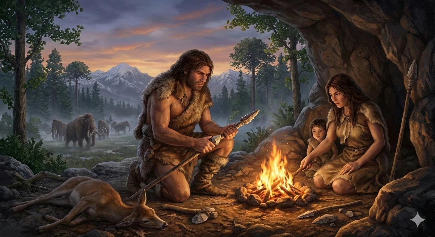 image about العصر الحجري: كيف عاش الإنسان الأول؟ رحلة البقاء وبداية الحضارة
