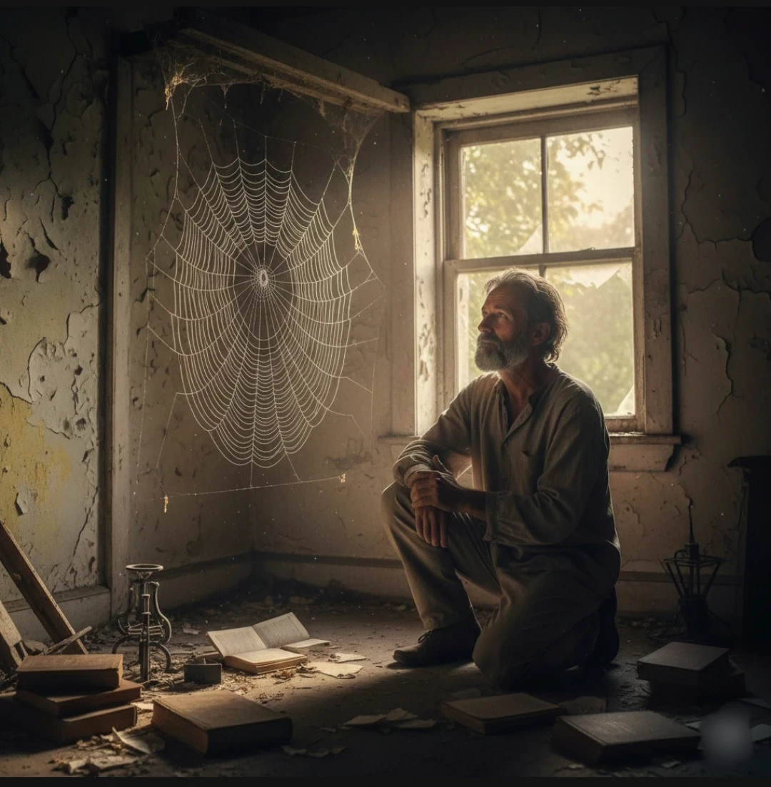 image about العائد إلى فطرته: حكاية الفيلسوف الذي وجد الله في بيت العنكبوت