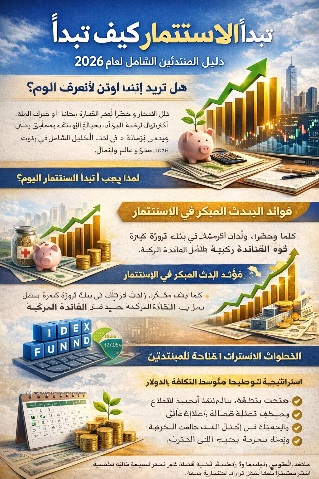image about كيف تبدأ الاستثمار من الصفر: دليل المبتدئين الشامل لعام 2026