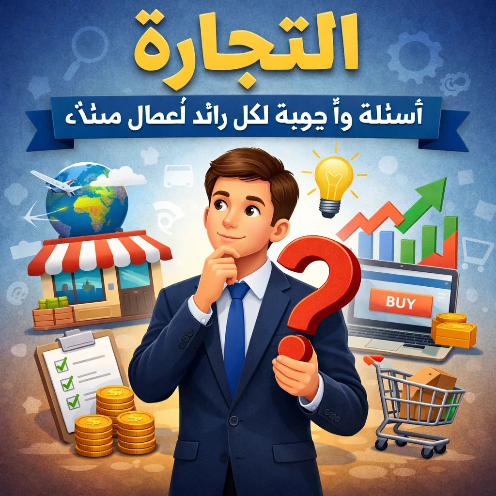 image about التجارة: أسئلة وأجوبة عملية لكل رائد أعمال مبتدئ
