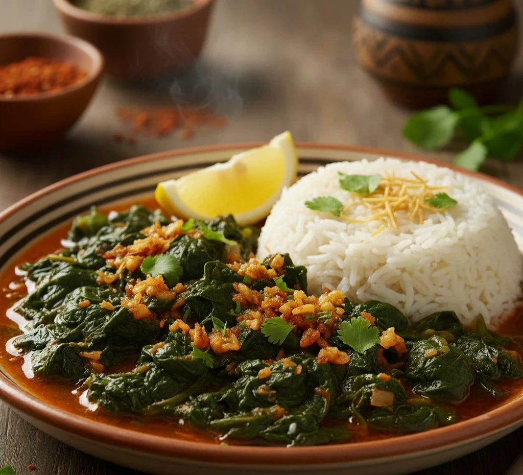 image about طريقة سهلة و سريعة لعمل طبق السبانخ الشهي بدون لحم.