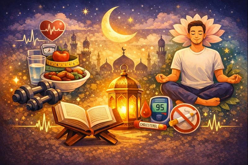 image about صحة الإنسان في رمضان: فوائد الصيام ونصائح للحفاظ على التوازن الصحي