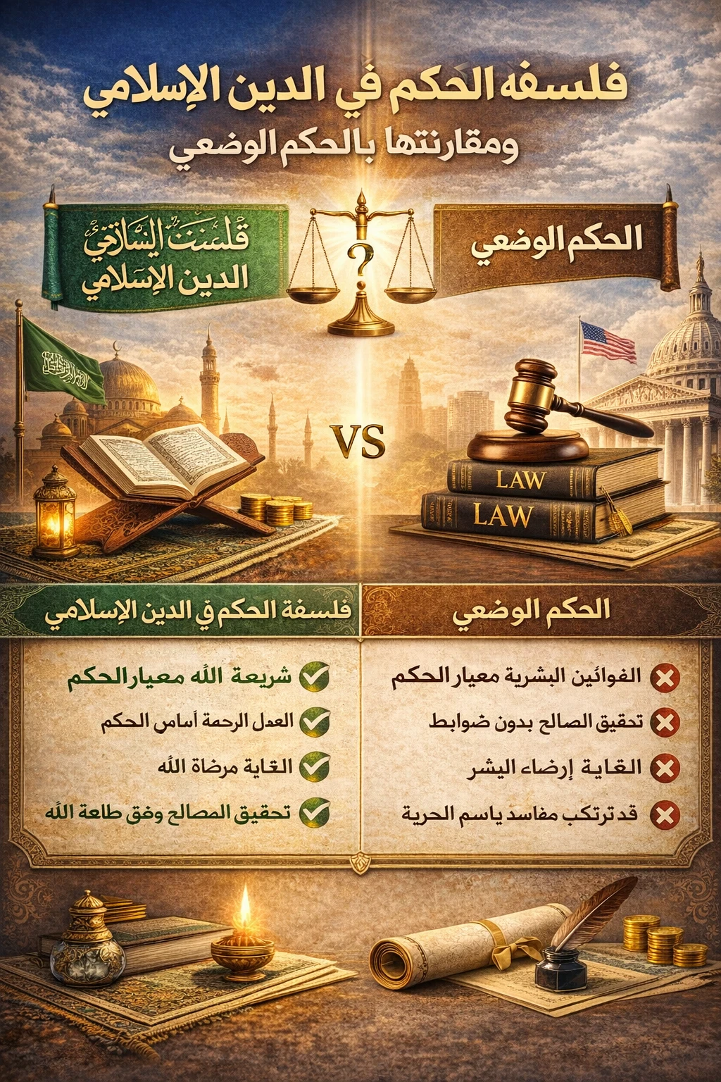 image about فلسفة الحكم في الدين الإسلامي و مقارنه بالحكم الوضعي