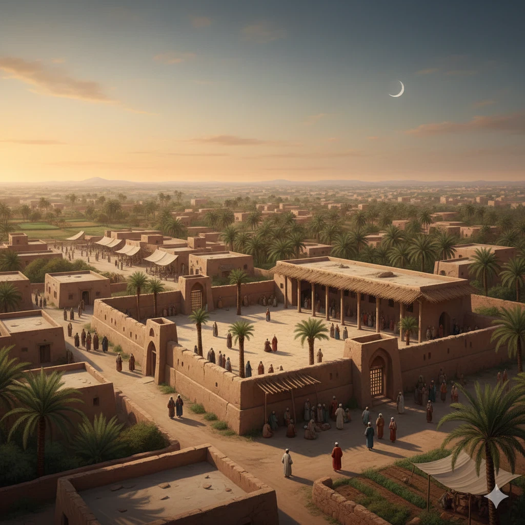 image about الهجرة النبوية الشريفة وتأسيس الدولة الإسلامية الأولى في المدينة المنورة.