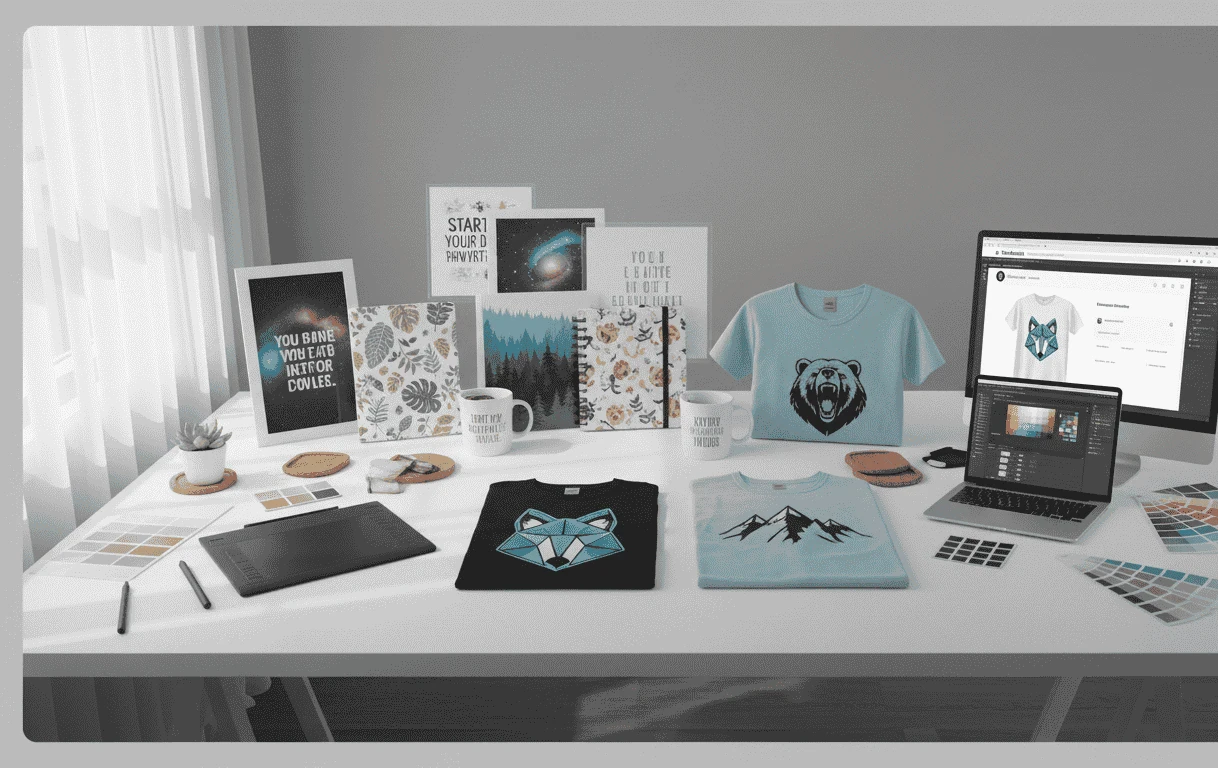 image about الطباعة عند الطلب من الفكرة الى الربح