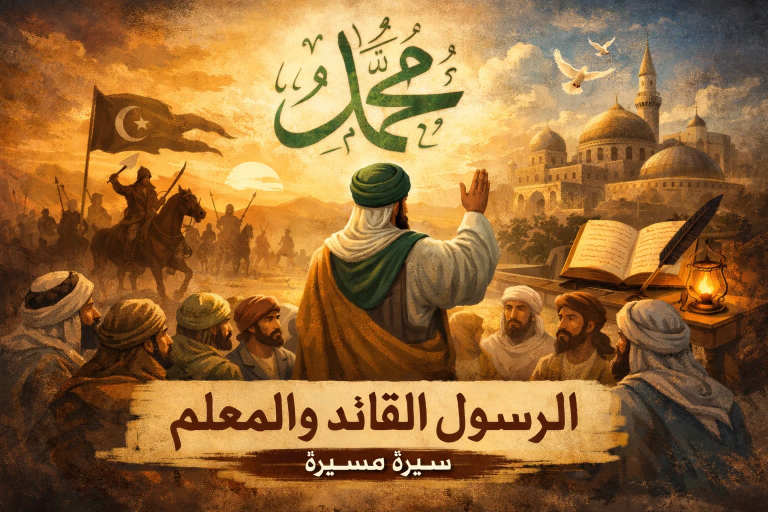 image about نبى الرحمة القائد والمعلم سيدنا محمد صلى الله عليه وسلم