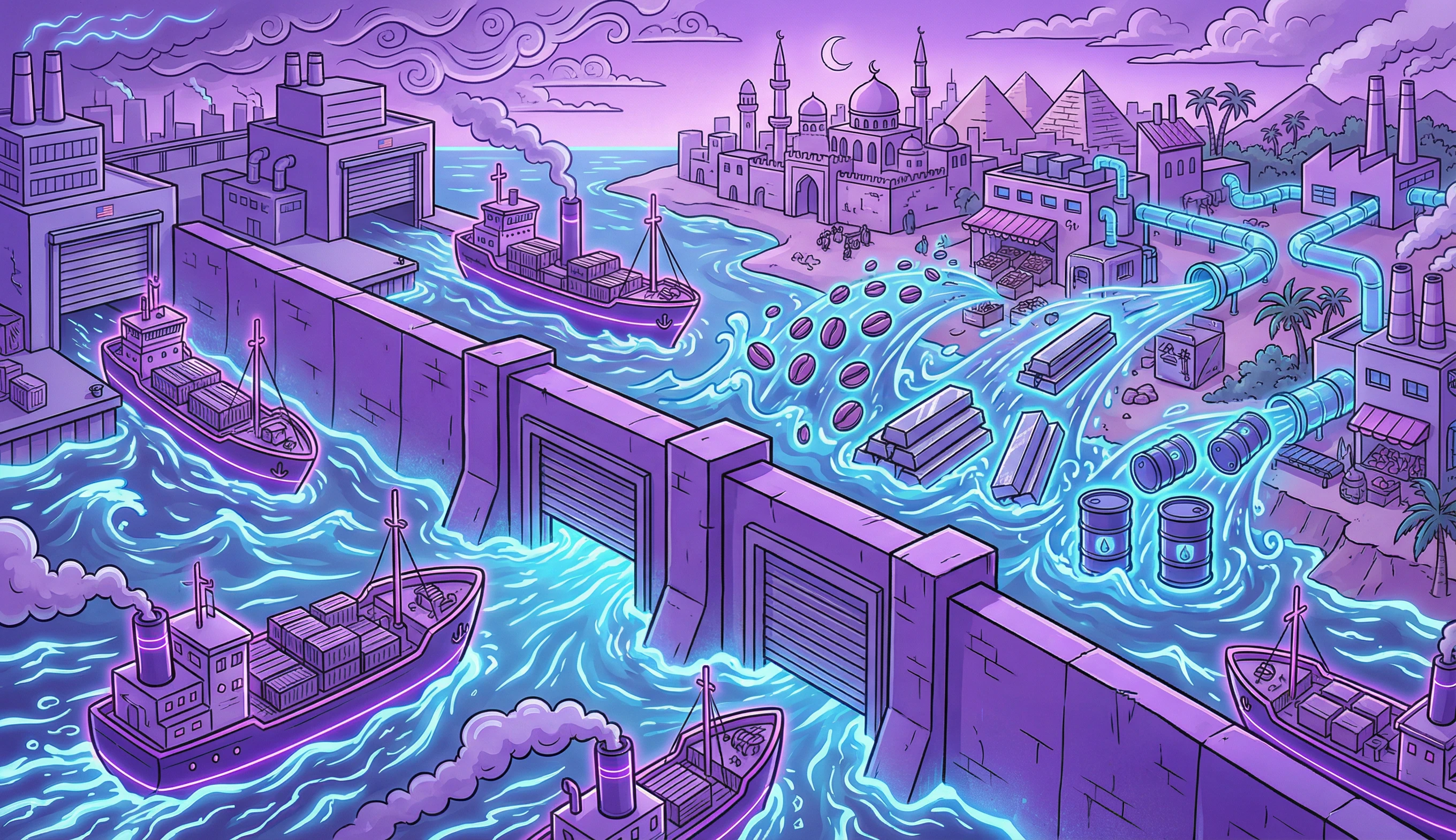 image about تأثير التعريفات الجمركية الأمريكية على أسعار السلع العالمية