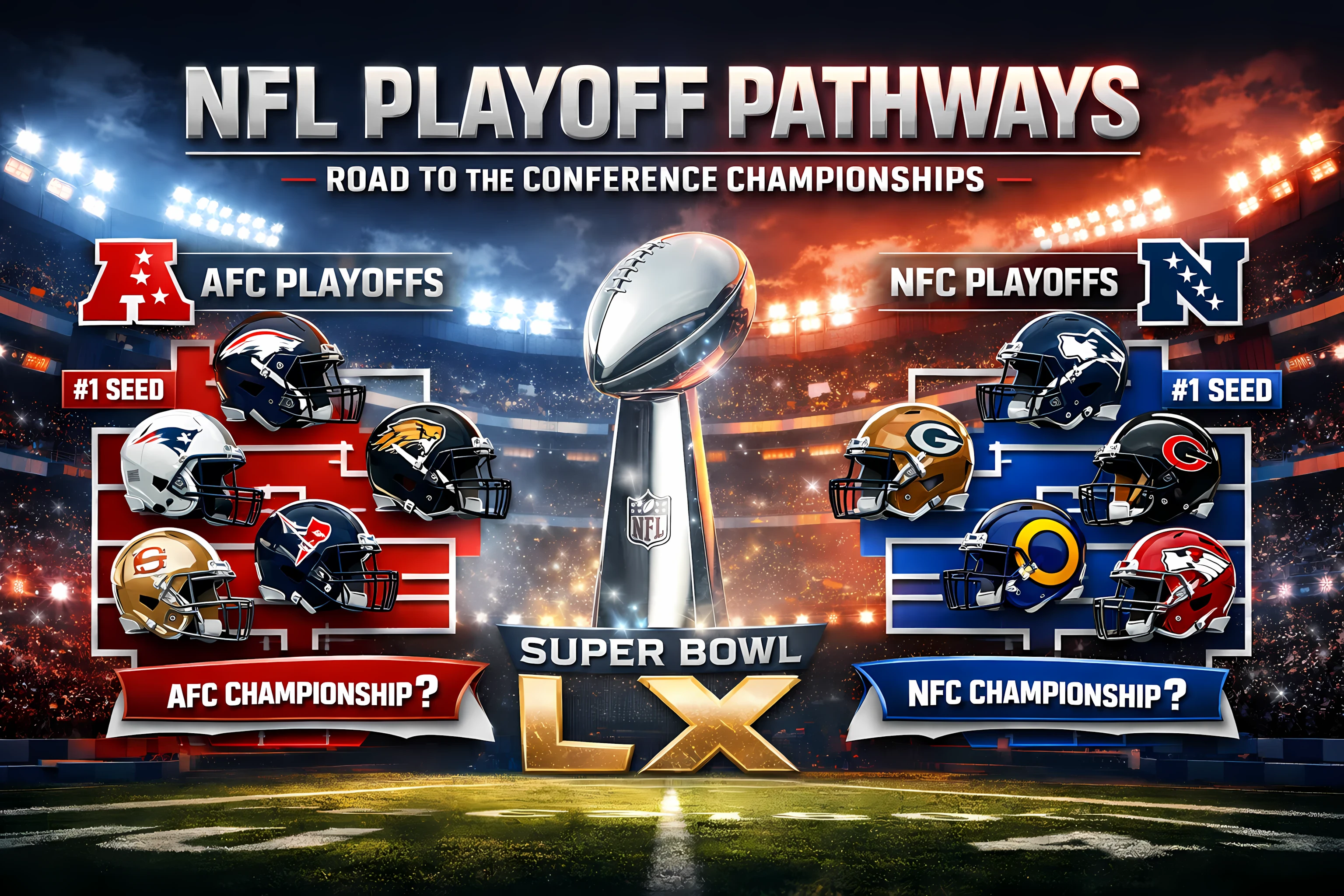 image about NFL Playoff Pathways Unveiled: How the AFC & NFC Could Reach Conference Championship Showdowns
