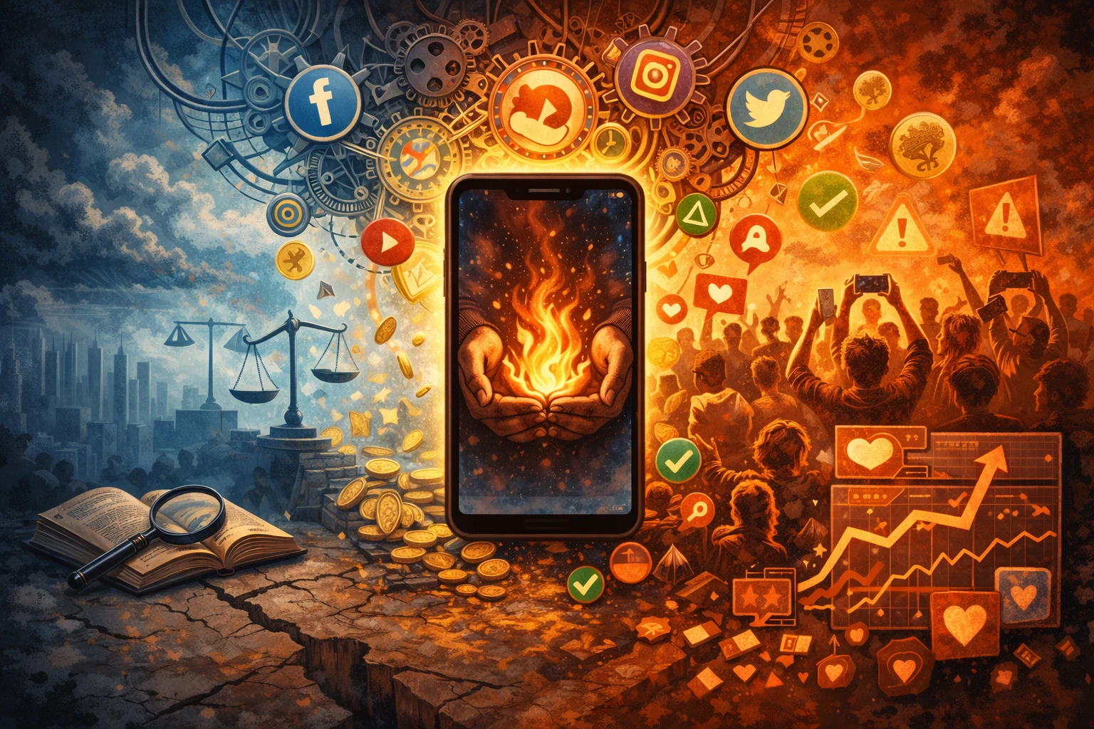 image about أزمة الحقيقة في عصر ما بعد الواقع (Post-Truth Era): كيف غيَّرت وسائل التواصل الاجتماعي مفهوم الصدق والمعرفة؟