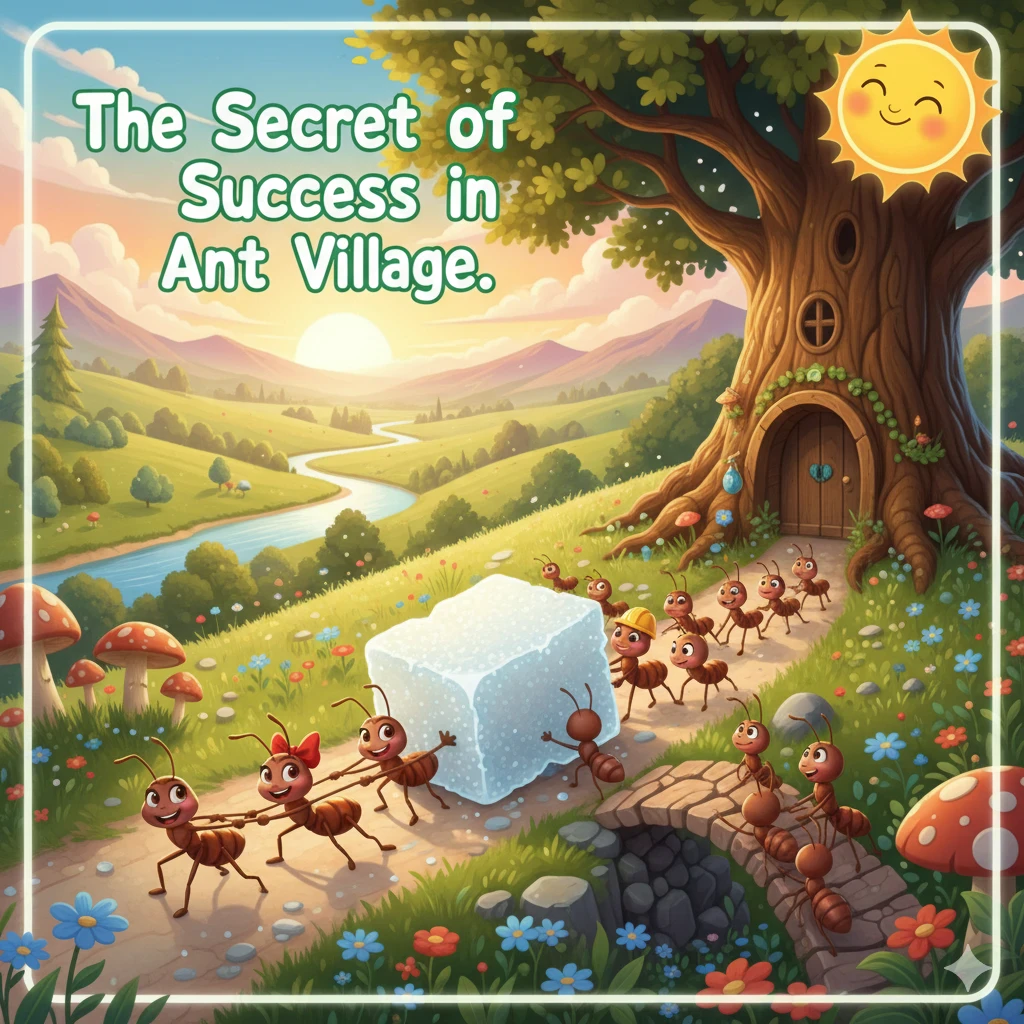 image about سر النجاح في قرية النمل: حكاية عن قوة التعاون