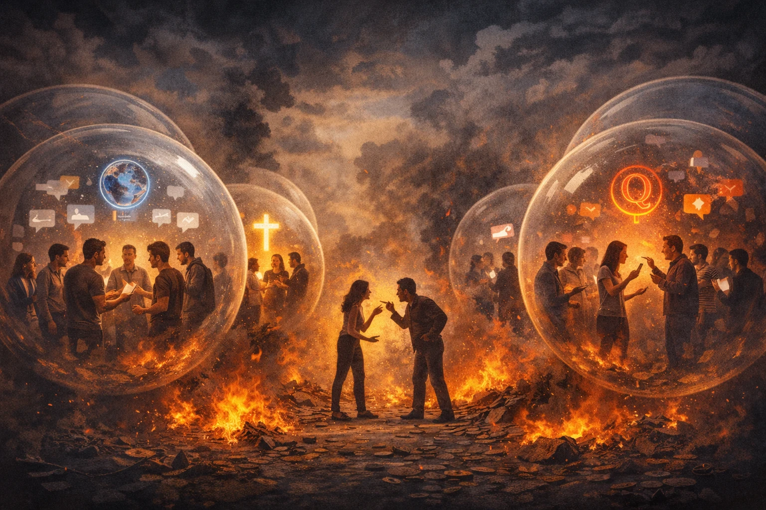 image about لماذا نحب آراء من يشبهوننا فقط؟ فقاعة الرأي بين الطمأنينة النفسية وأزمة التفكير النقدي