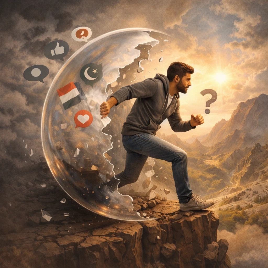 image about لماذا نحب آراء من يشبهوننا فقط؟ فقاعة الرأي بين الطمأنينة النفسية وأزمة التفكير النقدي