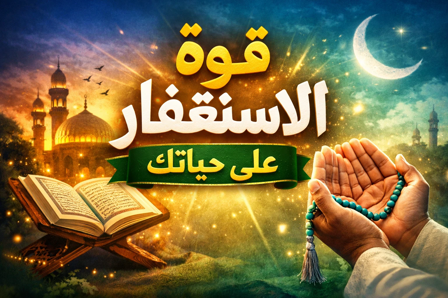 image about قوة الاستغفار وتأثيره على حياتنا اليومية