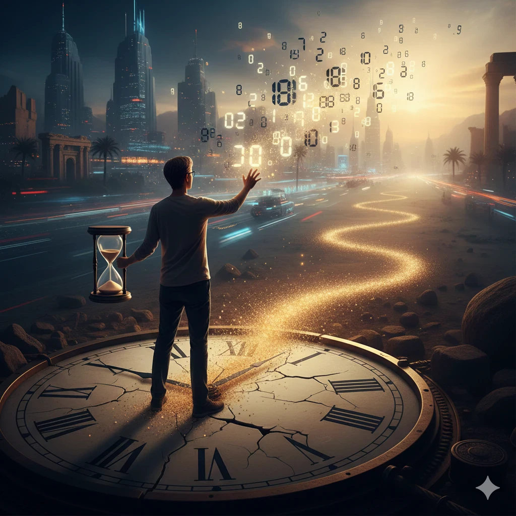 image about عناق الثواني: هل نحن من نملك الوقت أم هو من يملكنا؟