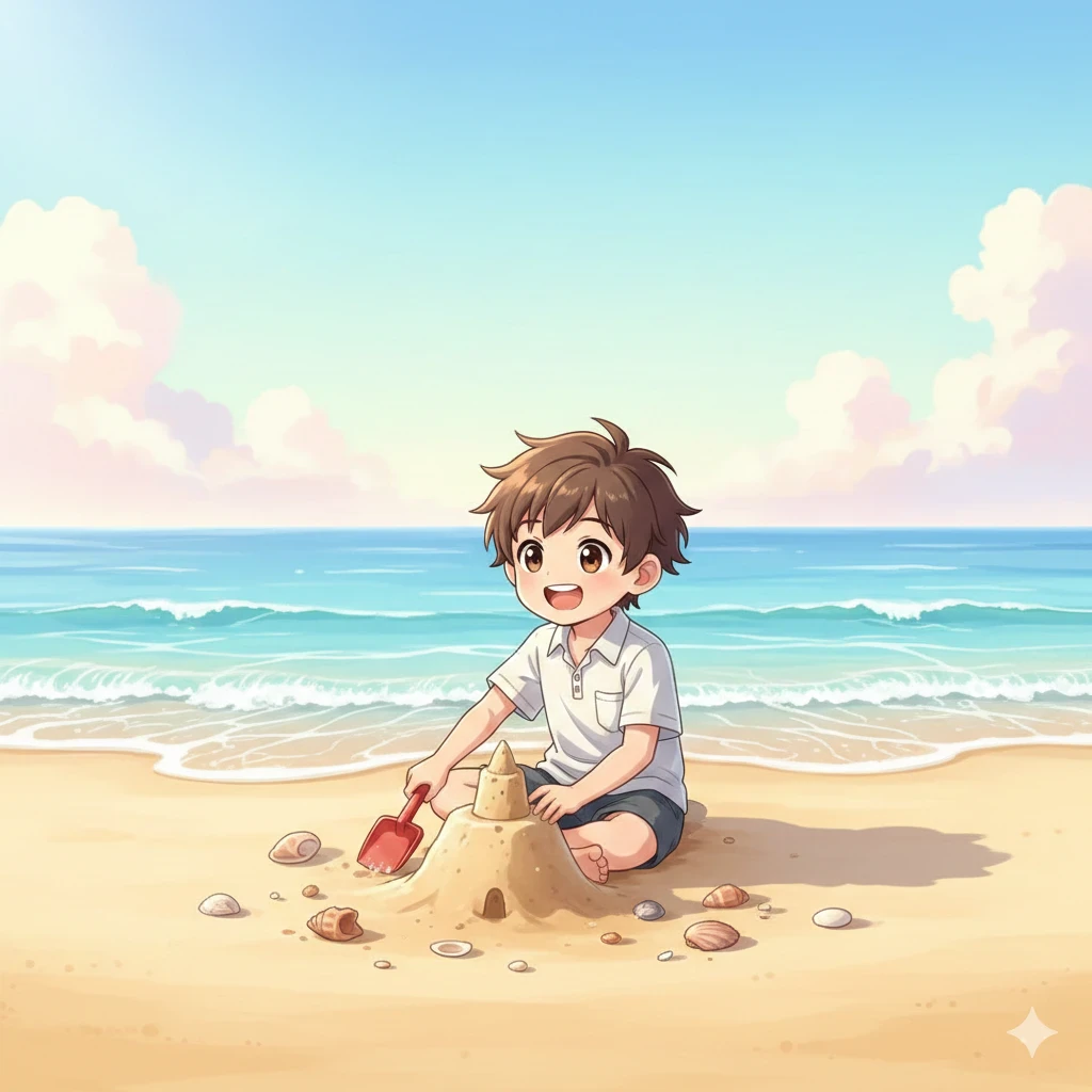 image about الحوت الطيب والصبي في المحيط