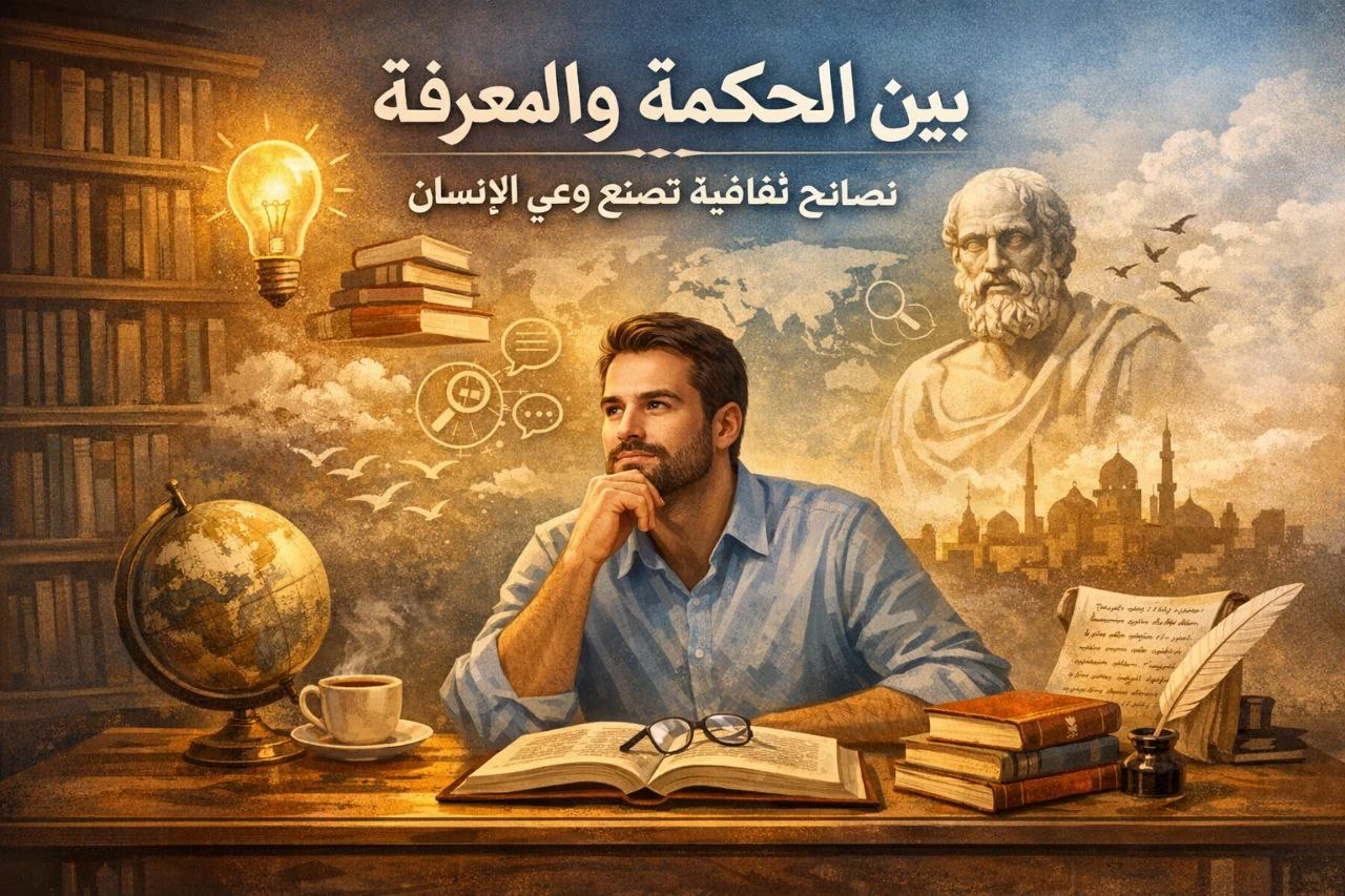 image about بين الحكمة والمعرفة : نصائح ثقافية تصنع وعي الإنسان