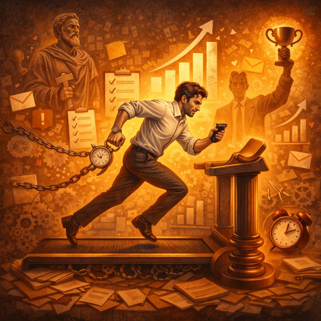 image about وهم الإنتاجية: هل نعمل أكثر أم نظهر أننا نعمل؟هل نحن منتجون أم مجرد مشغولين؟