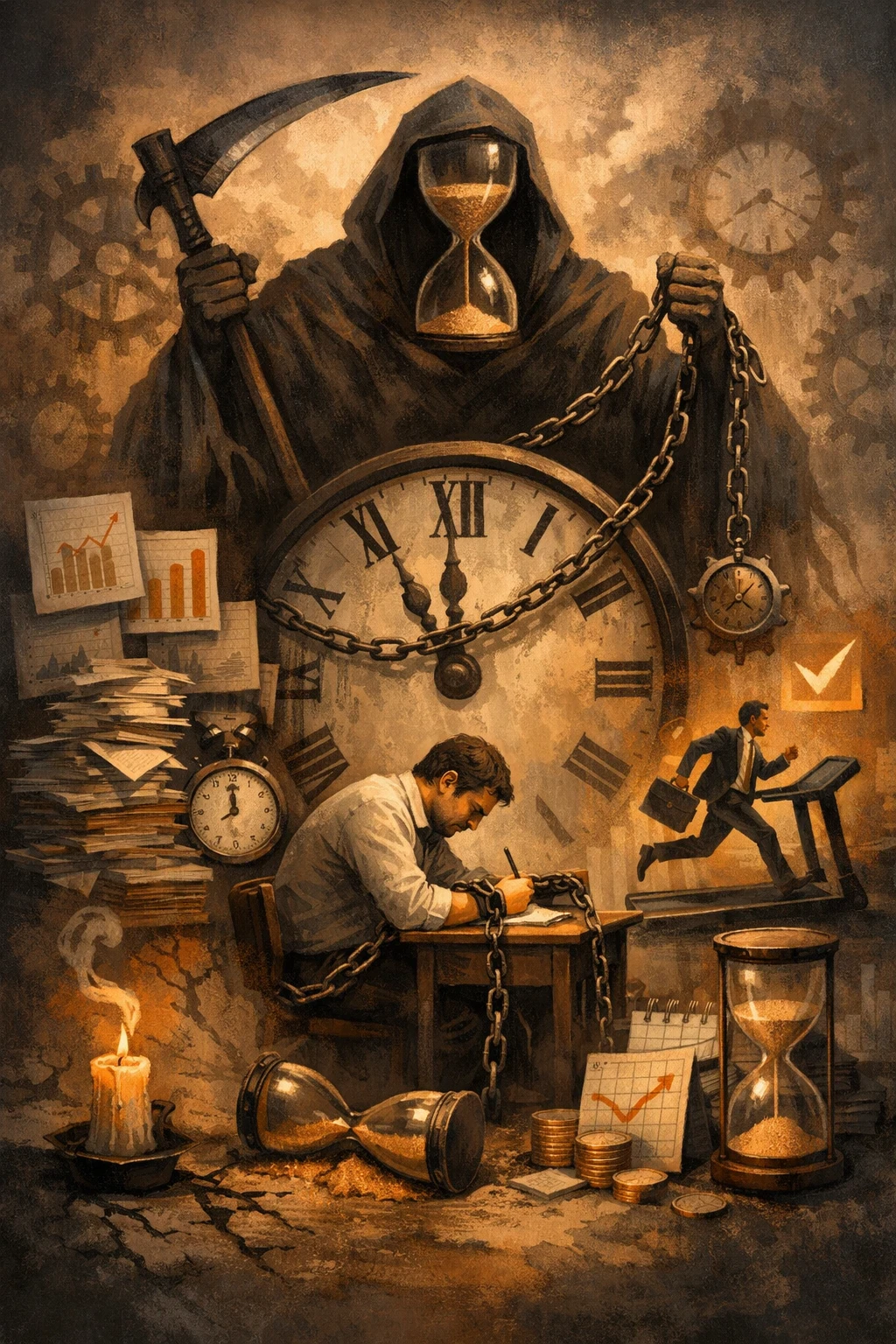 image about وهم الإنتاجية: هل نعمل أكثر أم نظهر أننا نعمل؟هل نحن منتجون أم مجرد مشغولين؟