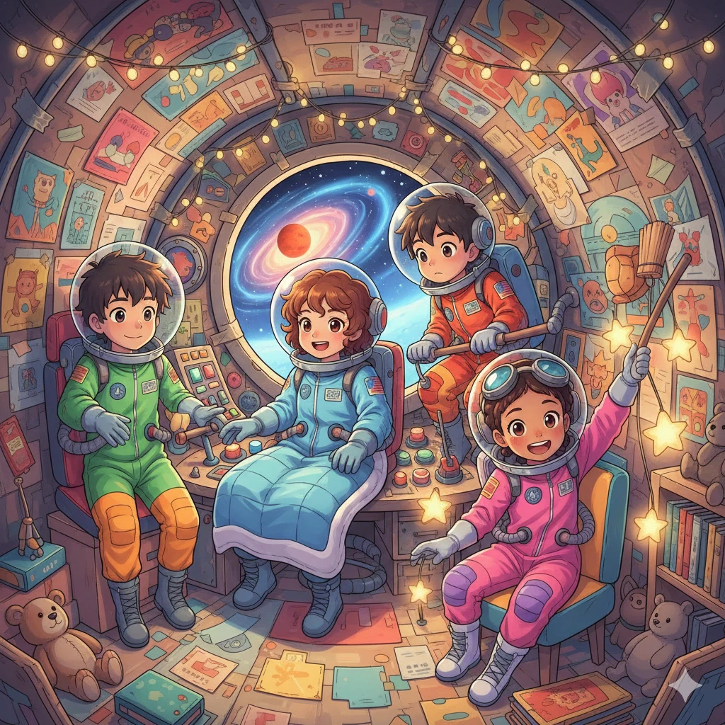 image about أطفال الفضاء يحلمون بالذهاب الى المريخ