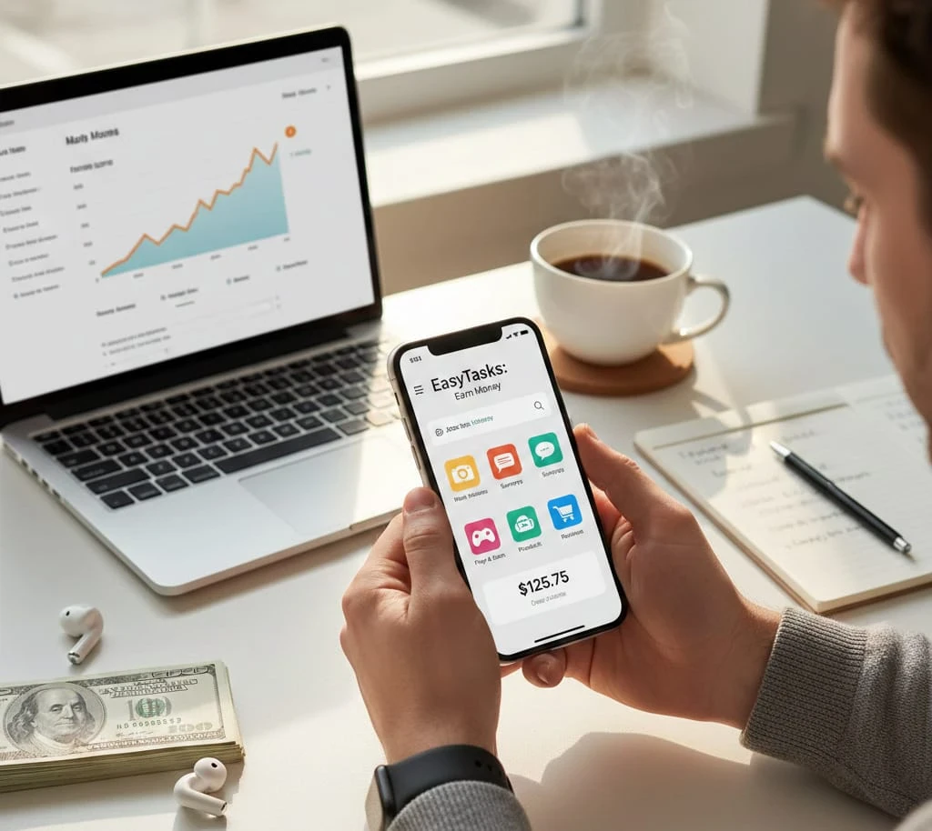 image about دليلك الشامل للربح عبر الإنترنت من تطبيقات المهام البسيطة: أفضل المنصات للمبتدئين لبدء جني المال اليوم