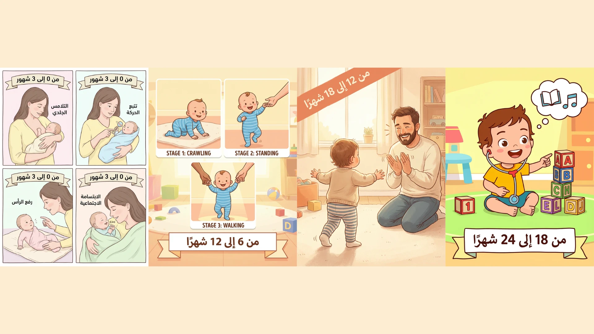 image about من القلق إلى الاطمئنانك  دليلك السهل للتأكد من أن نمو طفلك طبيعي