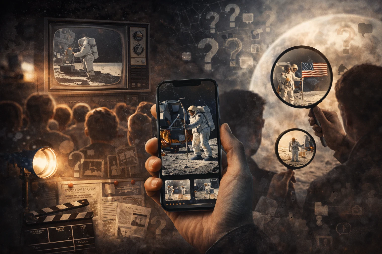 image about الهبوط على القمر: حقيقة مؤكدة أم كذبة محكمة؟