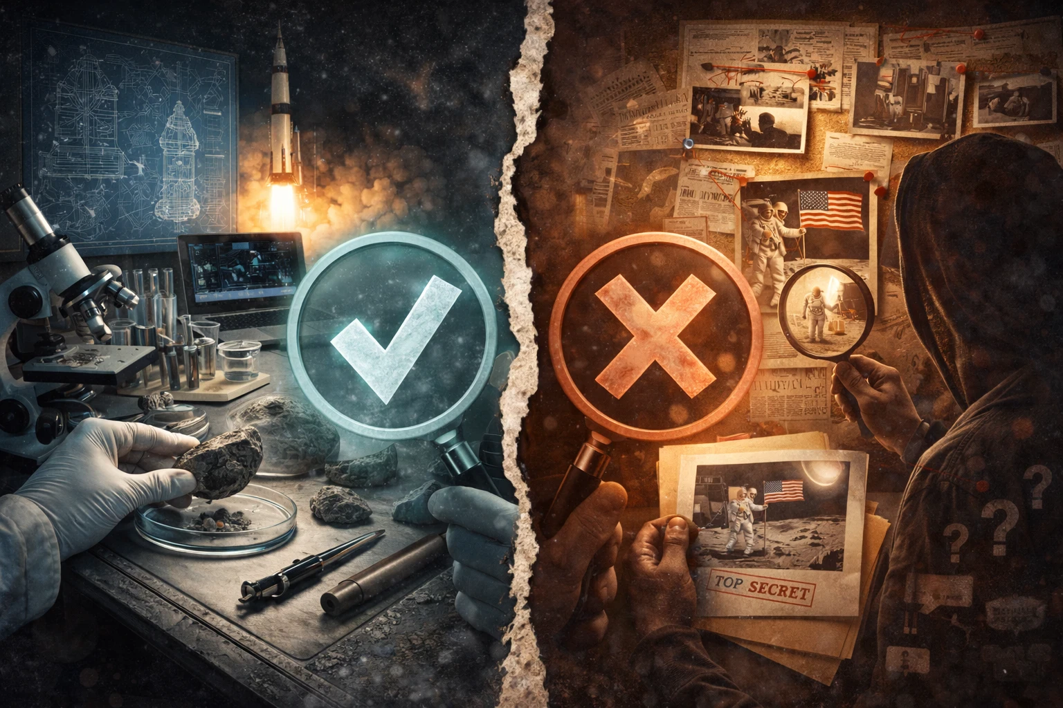 image about الهبوط على القمر: حقيقة مؤكدة أم كذبة محكمة؟