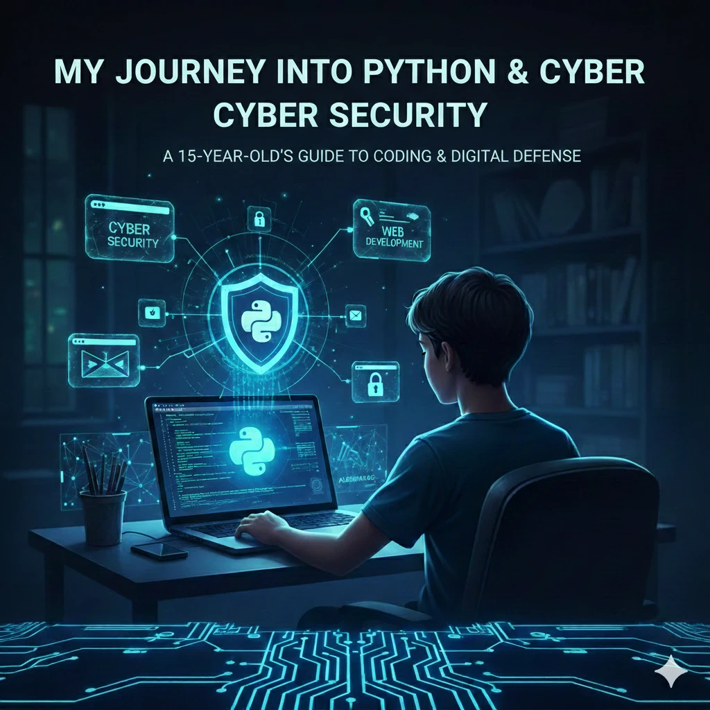 image about تجربتي في تعلم بايثون والأمن السيبراني في سن الـ 15: دليل شامل