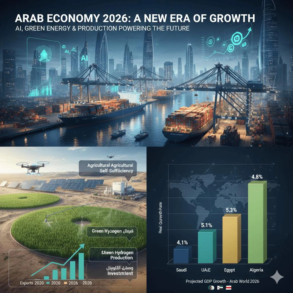 image about سباق العمالقة: خارطة الطريق الجديدة للاقتصاد العربي في 2026 وما بعدها
