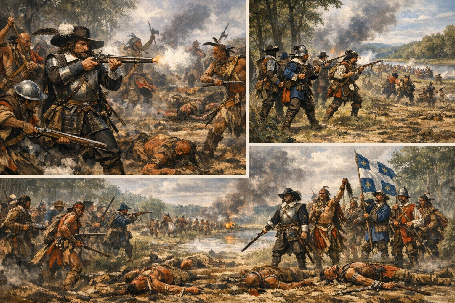 image about معركة سوريل: انتصار الفرنسيين وحلفائهم ضد الموهَوْك (1610)