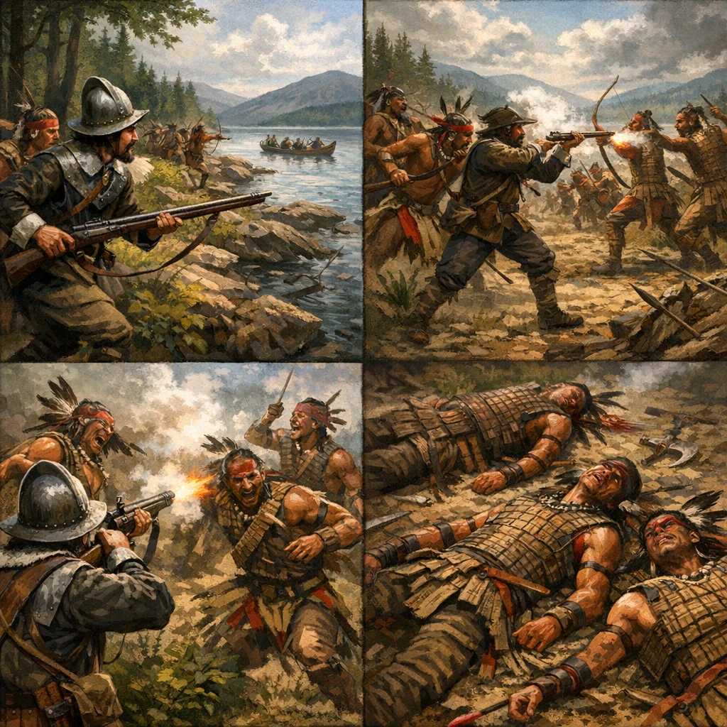 image about معركة سوريل: انتصار الفرنسيين وحلفائهم ضد الموهَوْك (1610)