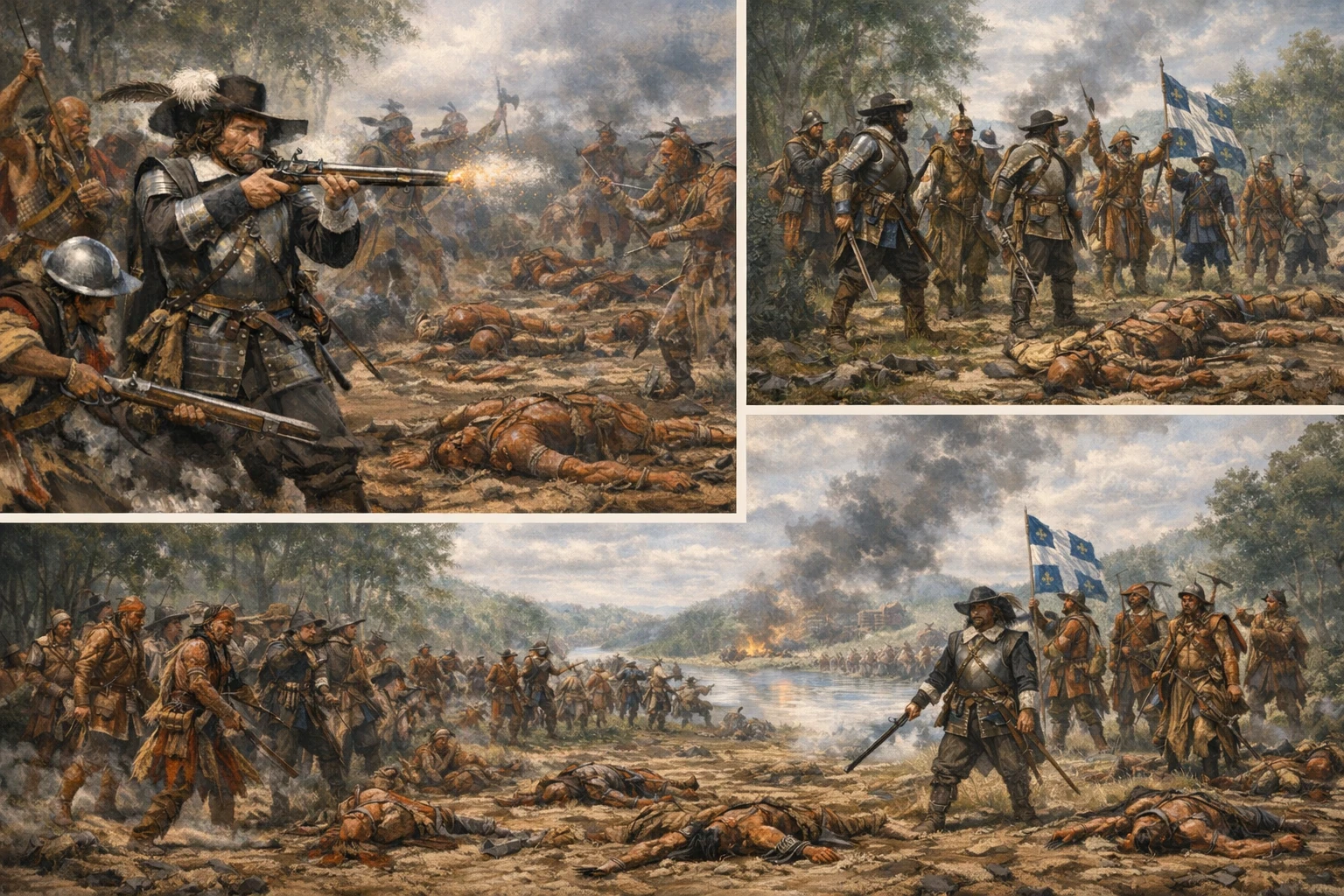 image about معركة سوريل: انتصار الفرنسيين وحلفائهم ضد الموهَوْك (1610)