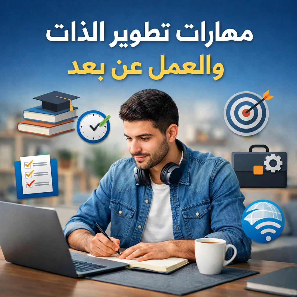 image about مهارات تطوير الذات والعمل عن بعد: دليل عملي للنجاح
