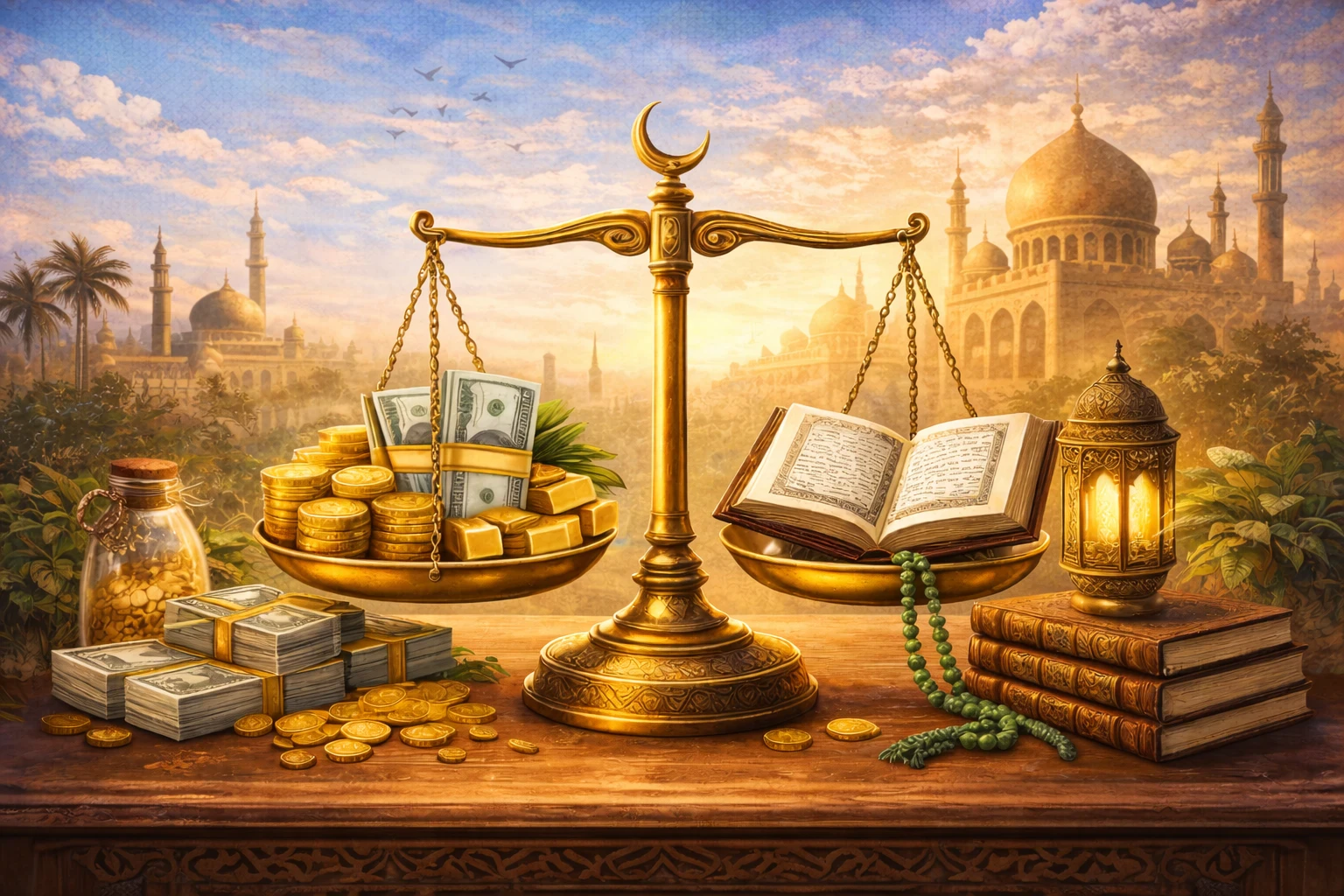 image about المال في المنظور الإسلامي: كيف توازن بين بناء الثروة والالتزام بالقيم
