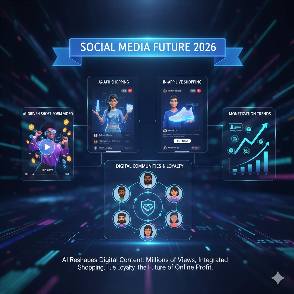 image about اتجاهات وسائل التواصل الاجتماعي في 2026: كيف غيّر الذكاء الاصطناعي قواعد صناعة المحتوى والربح الرقمي؟