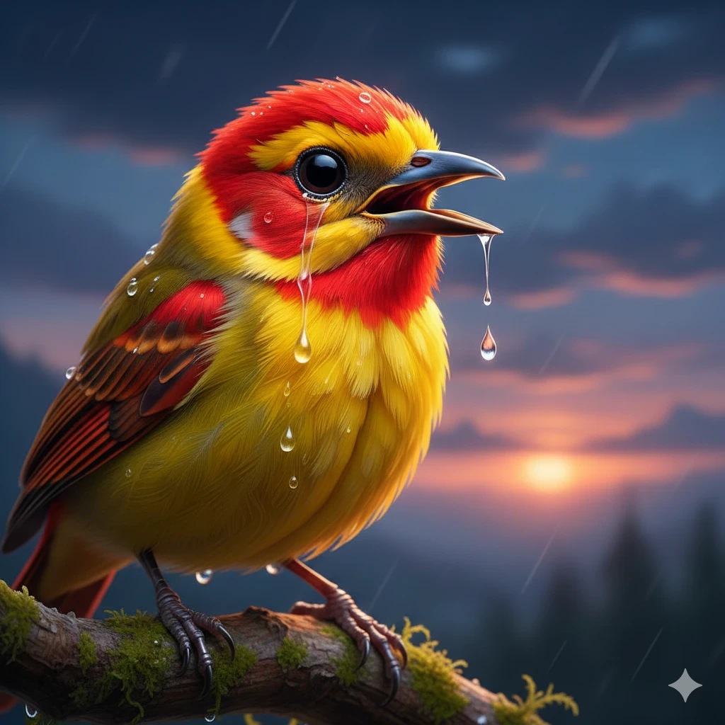 image about العصفور الحزين فى الغابه