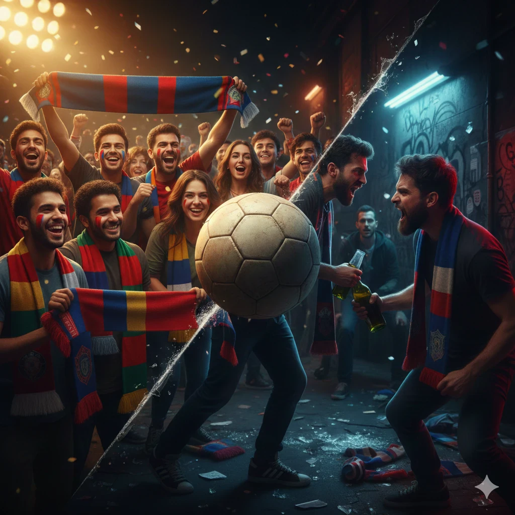 image about  كرة القدم بين المتعة والإدمان: هل تحولت 