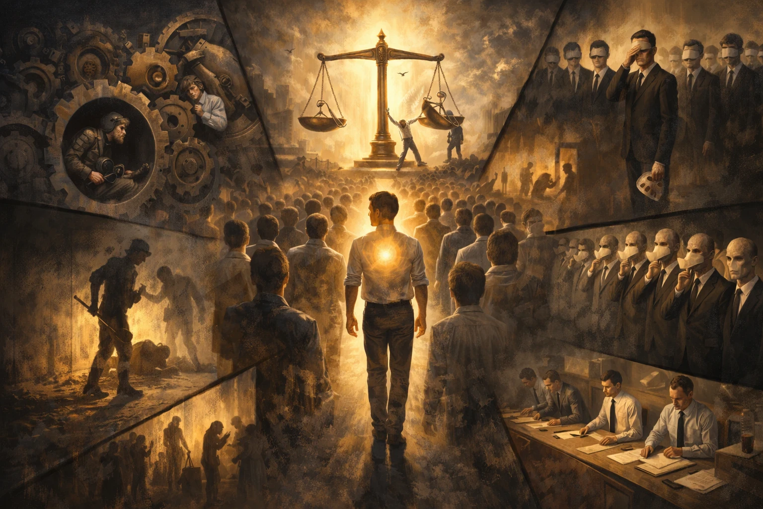 image about كيف تحافظ على ضميرك وسط الظلم؟ المسؤولية الأخلاقية للفرد في مجتمع غير عادل