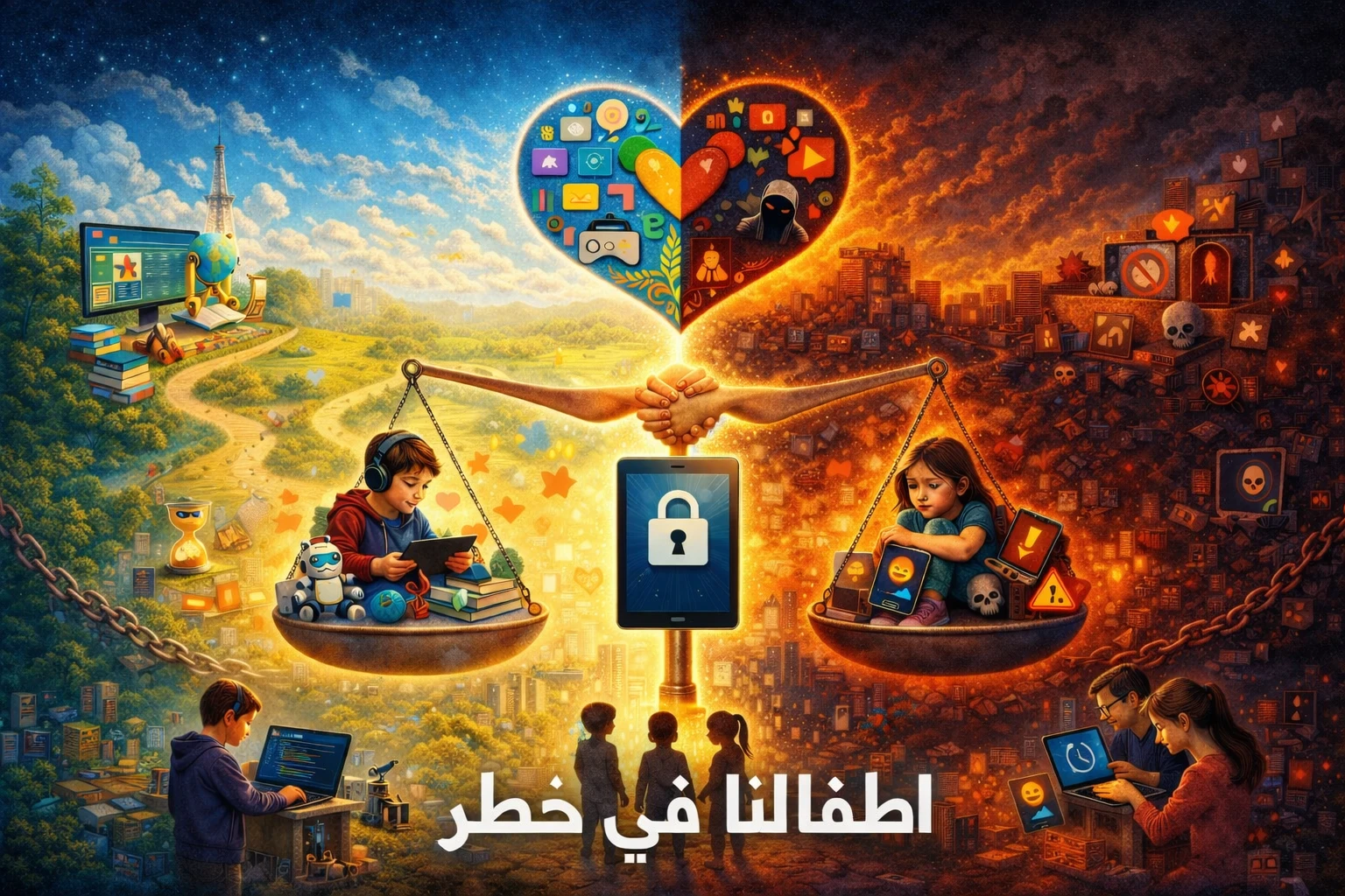 image about هل يجب منع الأطفال من استخدام الإنترنت؟