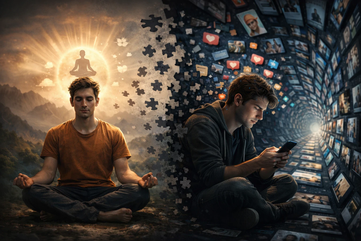 image about الوعي المُشتّت: من التأمل إلى التمرير اللانهائي