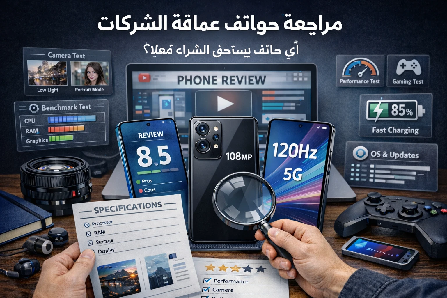 image about مراجعة هواتف عمالقة الشركات