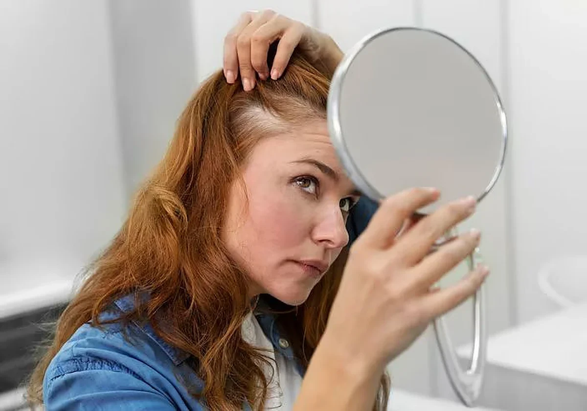 image about 50٪ من النساء فوق سن 40 لديهن تغيرات في صحة شعرهن